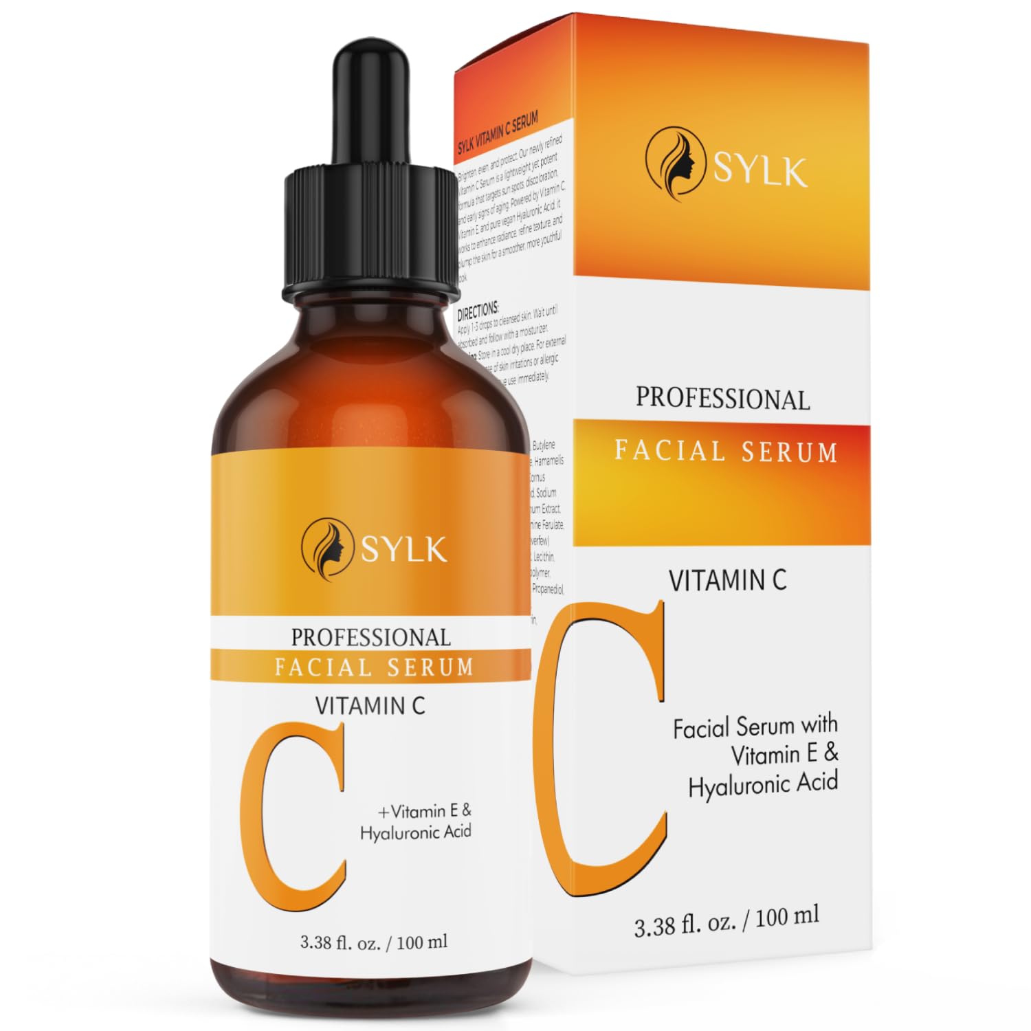 Vitamin C Serum Gesicht mit Hyaluron für Microneedling Hochdosiert + Hyaluronsäure + Vitamin E | Pickelmale & Pigmentflecken Entferner Gesicht | Brightening Face Serum | Dermaroller Serum | 100 ml