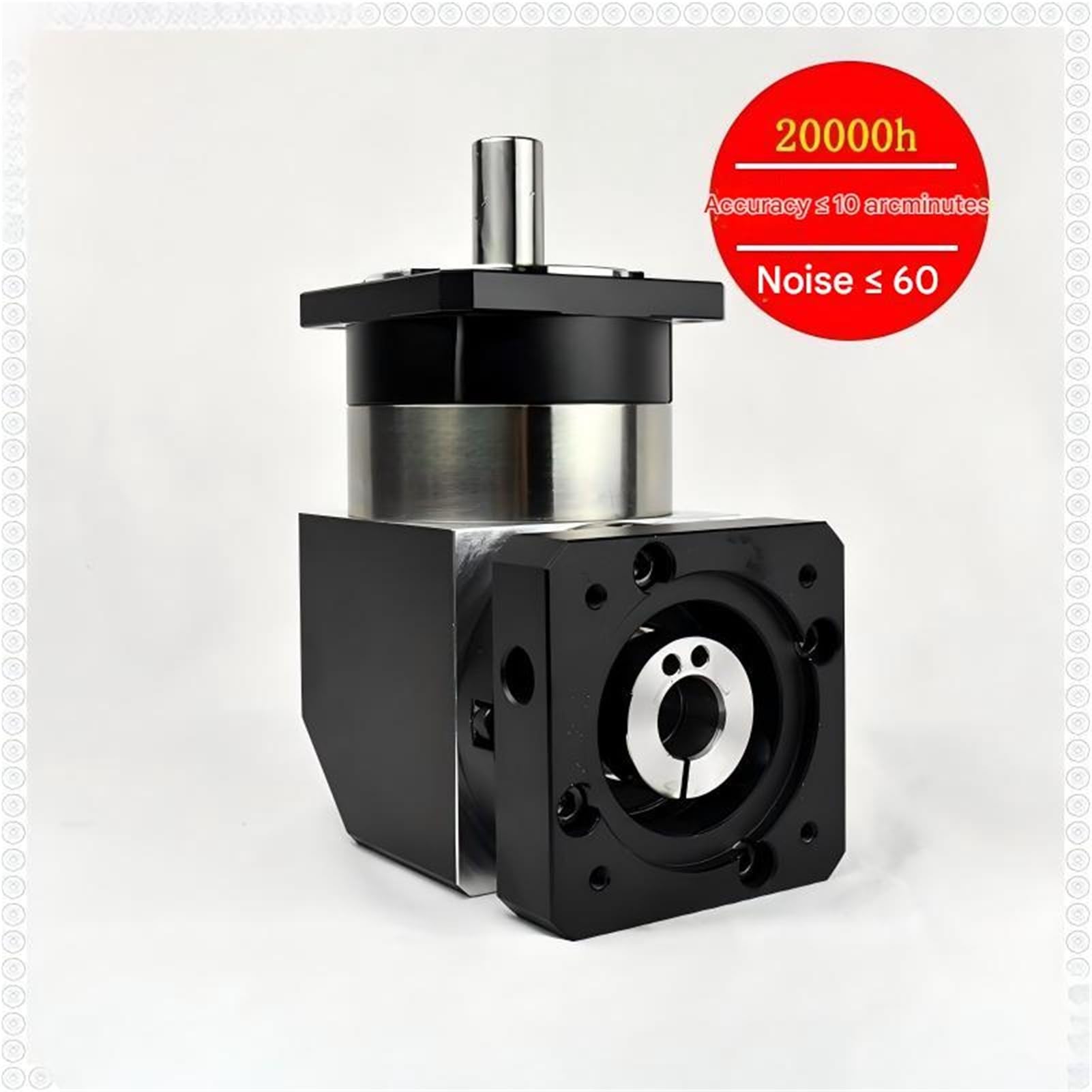 Réducteur d'engrenage planétaire à angle droit de 90 degrés, for moteur pas Nema 23, servomoteur bride 60 Mm, réducteur vitesse cnc(5:1)