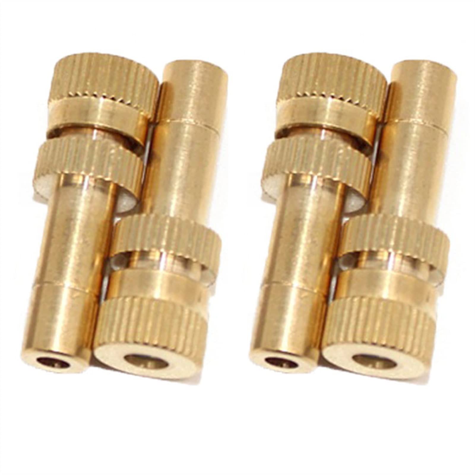 SHALLEZSOU Misting Nozzles Brass Mister Nozzles 50PCS Low Pressure Misting For Cooling System 6MM Connection(0.4mm)