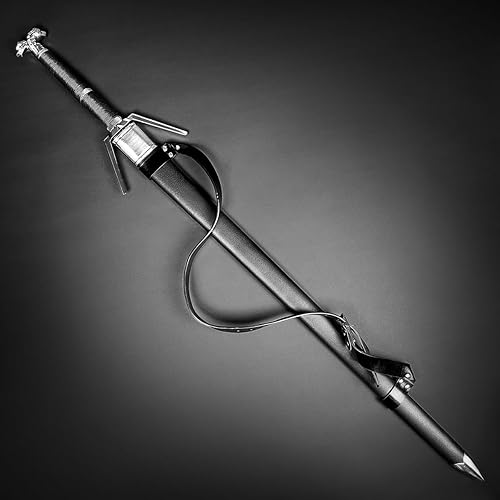 Miniatura 3 de Espada medieval de 49 pulgadas de Fantasía Monster Slayer con hoja de acero para coleccionar, LARP, cosplay, regalos