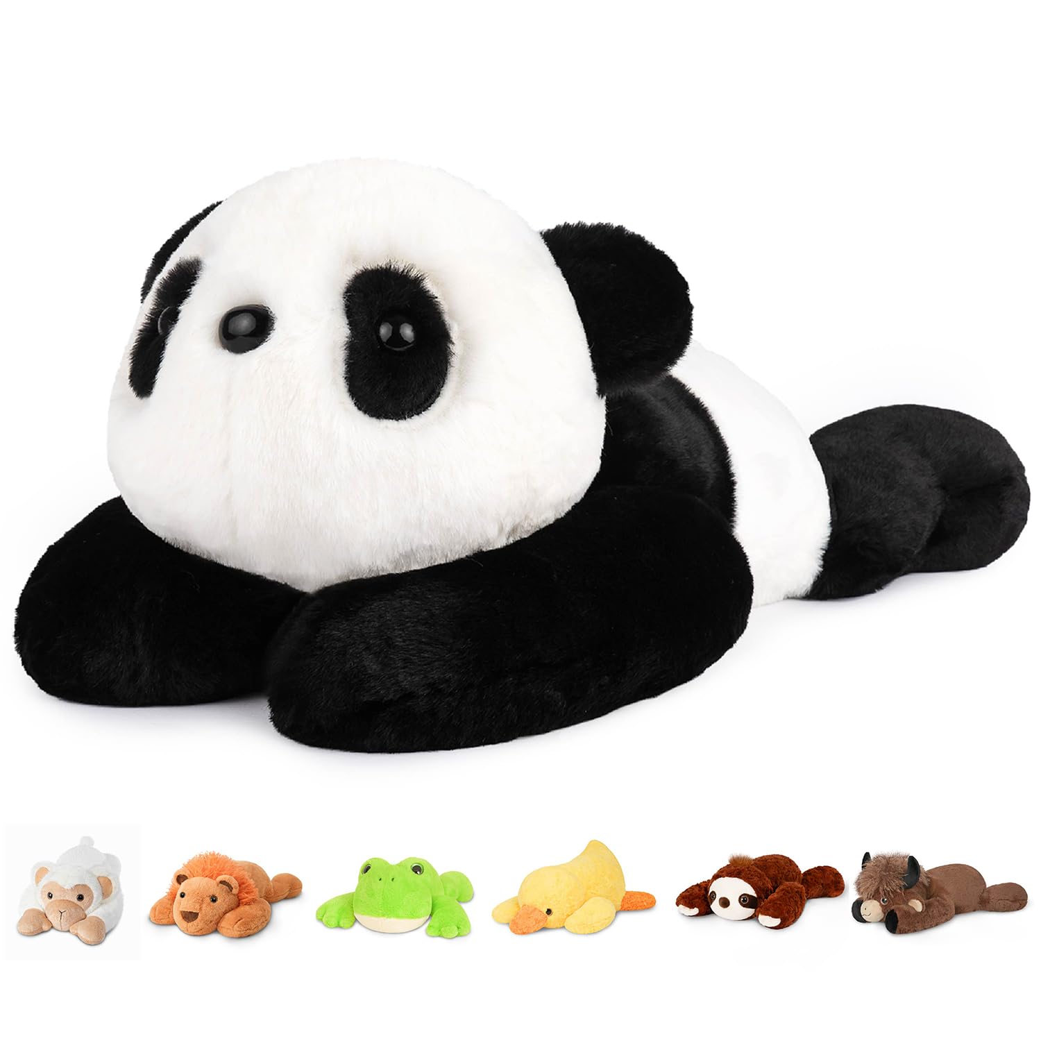 Niuniu Daddy Panda Weighted Stuffed Animals, Plush Pillow for Kids