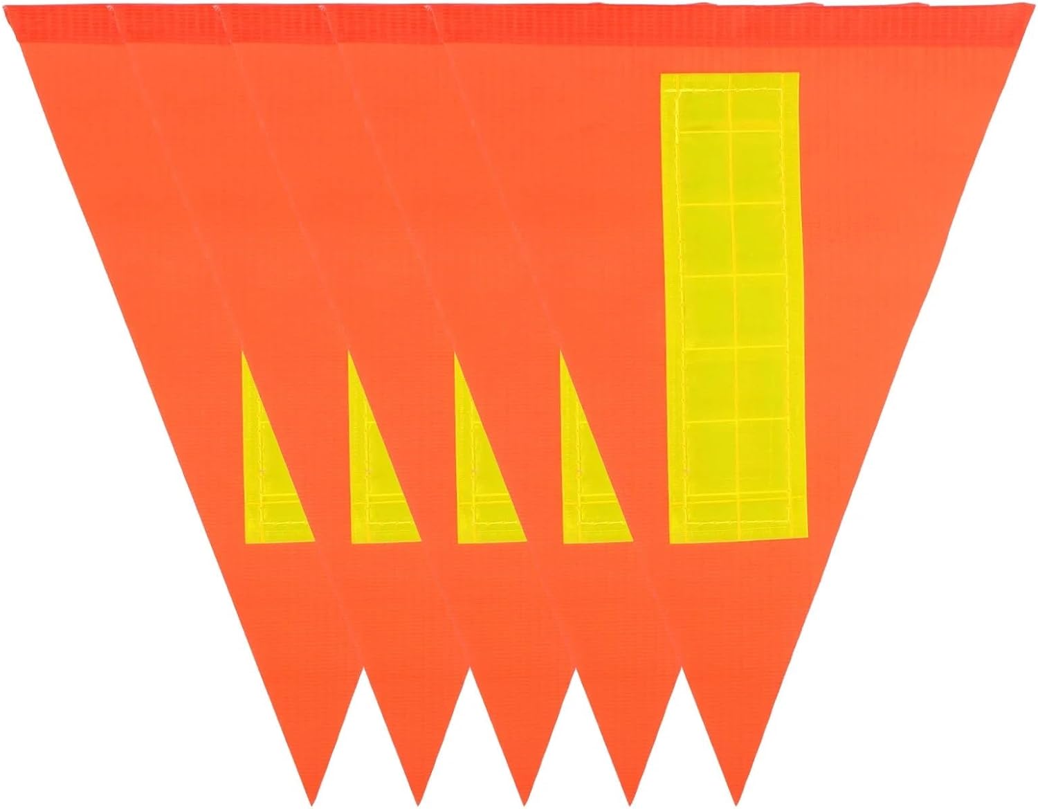Bike Flag 20/50 Pcs Reflective Pennant Cycling Flag for Bike Accessories Horizontal Simple Pvc Safety Flags(50PCS)