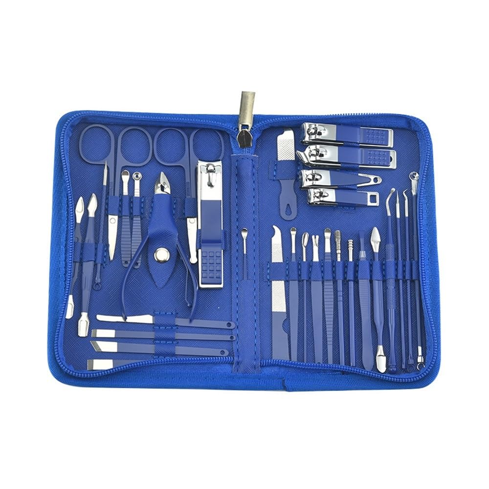 32-teiliges Nagelknipser-Set aus Edelstahl, professionelles Maniküre-Werkzeug für Füße, Zehennagelknipser, Fingernagelknipser