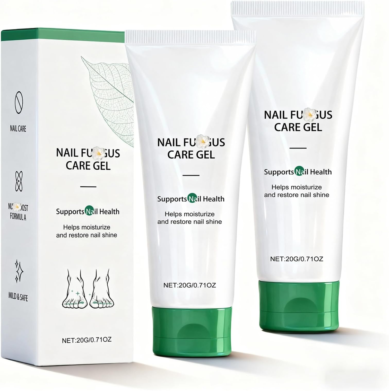 2PCS Nail Repair Gel, Nail Growth Repair Cream, New Multi-Purpose Nail Repair, Foot Care Cream for Moisturizing and Repairing Feet