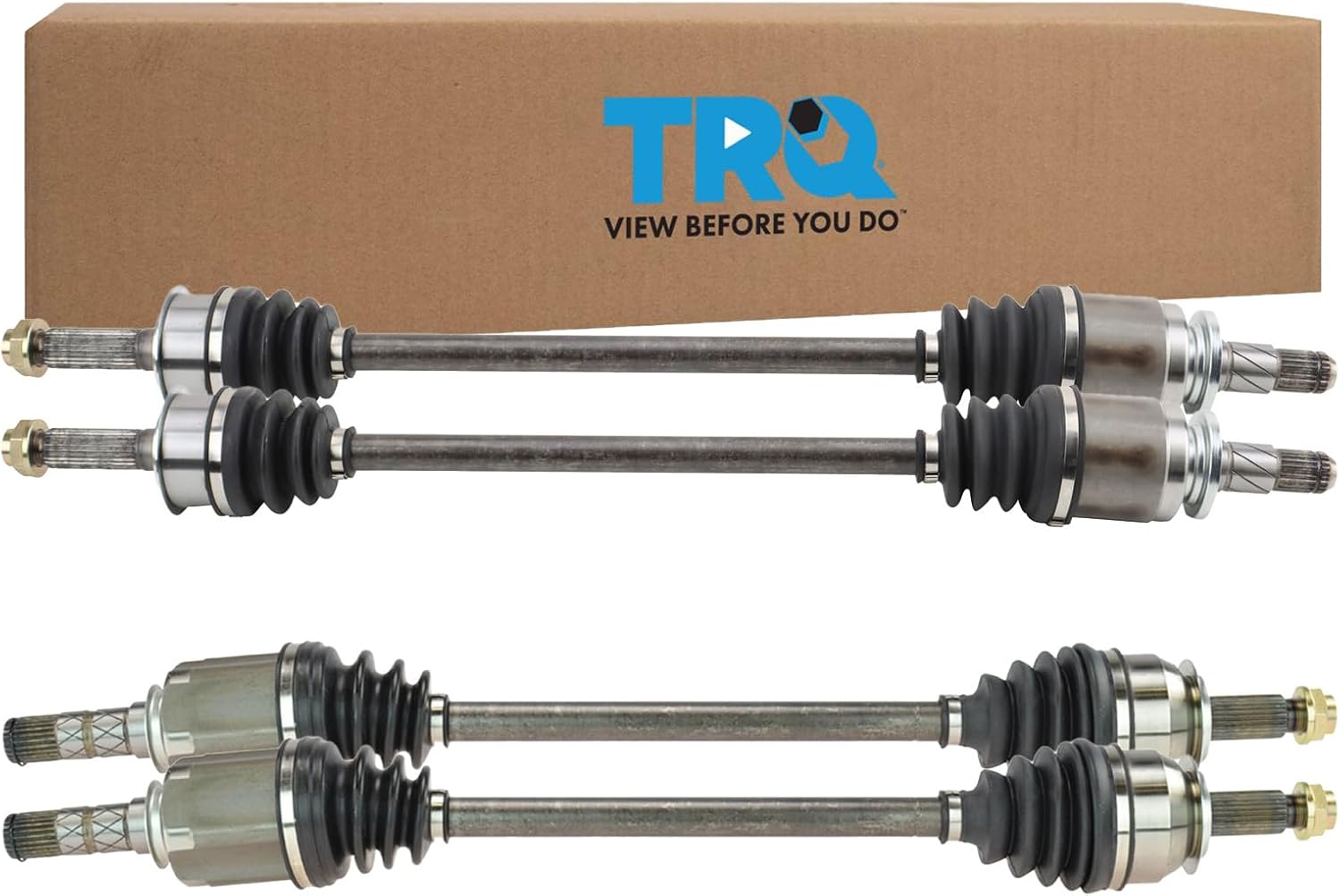 TRQ CV Axle Shaft Assembly Set Front & Rear Compatible with 2005-2009 Subaru Legacy Outback
