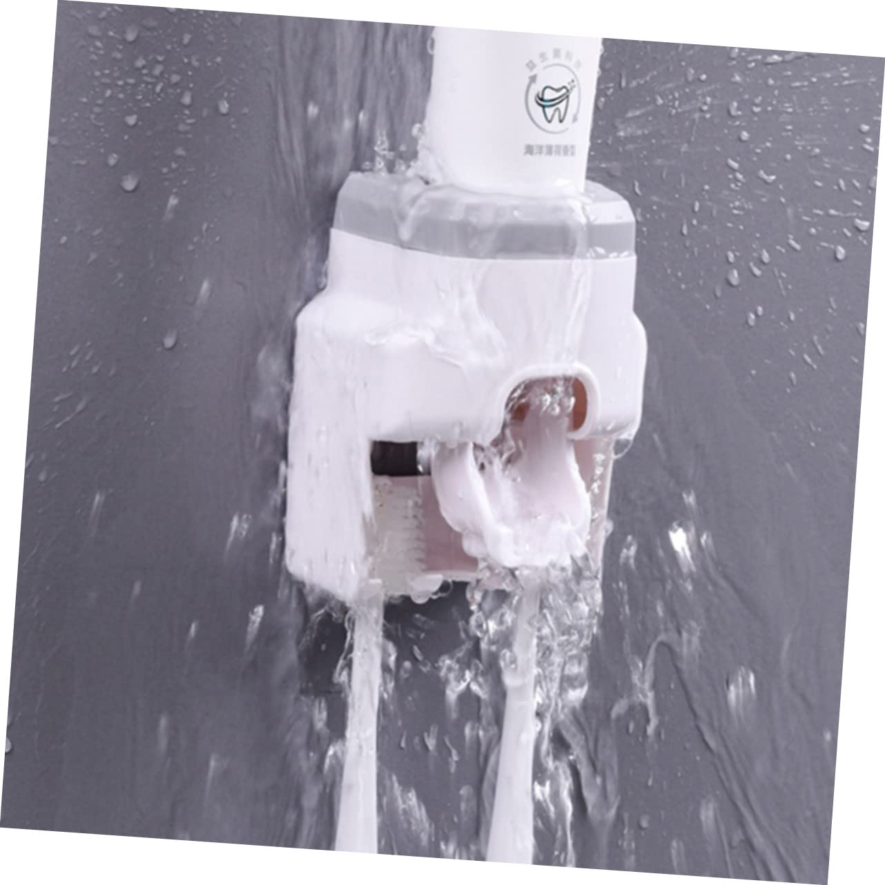 Ciieeo 3 Pezzi Porta Spazzolino Da Denti Squeezer Da Parete Porta Spazzolino Da Denti Per Bagni Materiale Abs Senza Supporto