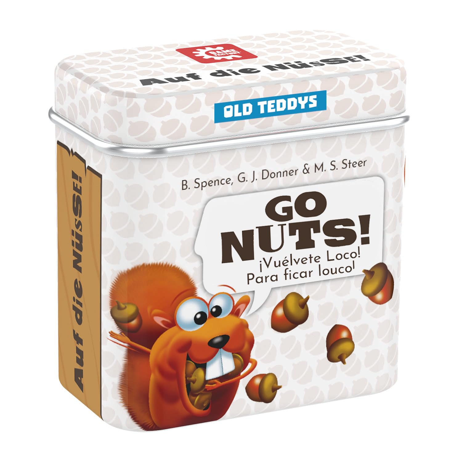 Old Teddys/Game Factory 6352 - Go Nuts!, Juego de Dados de Bolsillo, Push Your Luck. Más 8 años