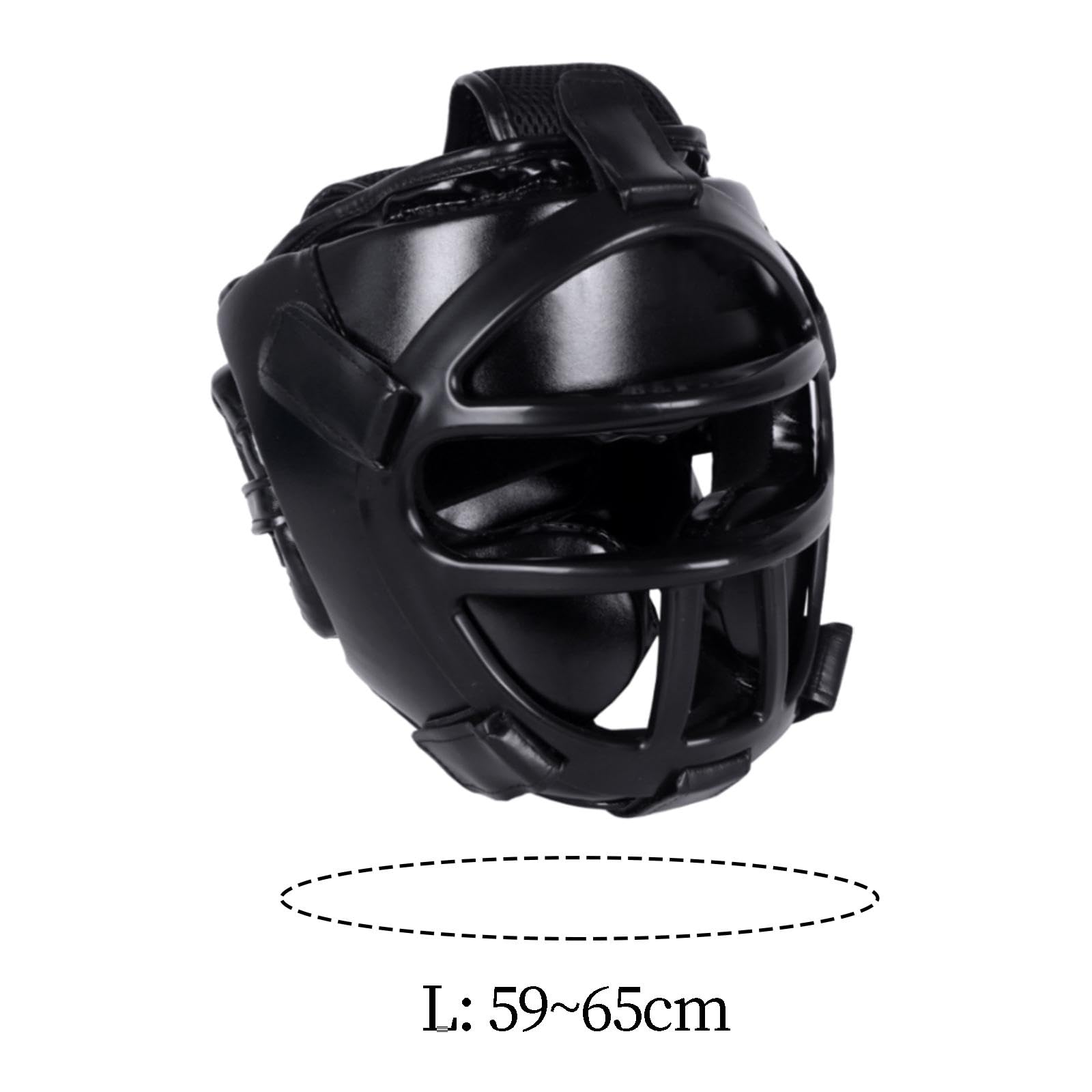 Casco unisex portatile per arti marziali, muay thai, karate, colore nero, M