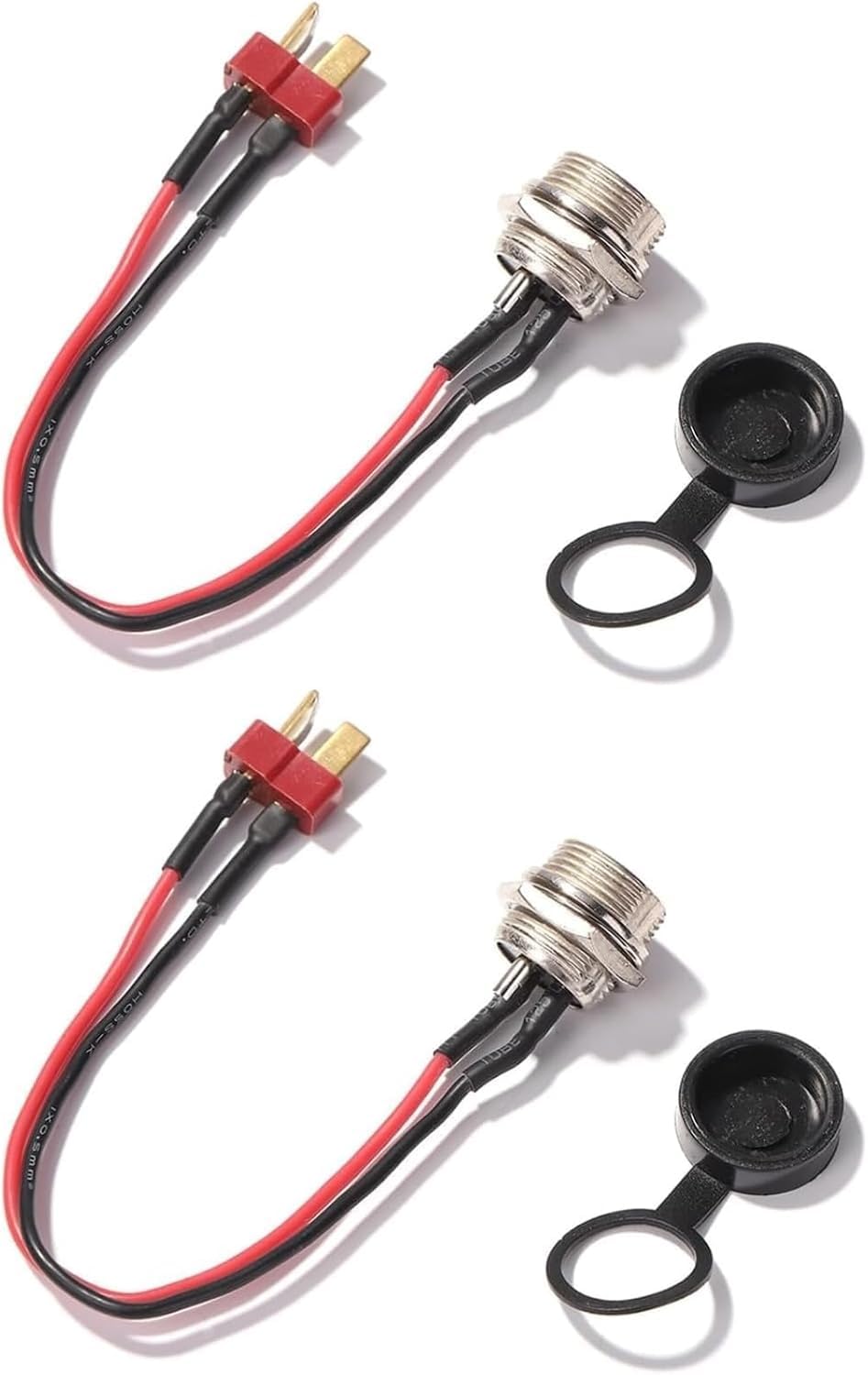 2Pcs 10 Inch Electric Scooter Part Port Power Charging Cable Plug for Replacement Accessories, Scooter Batteries and Battery Chargers