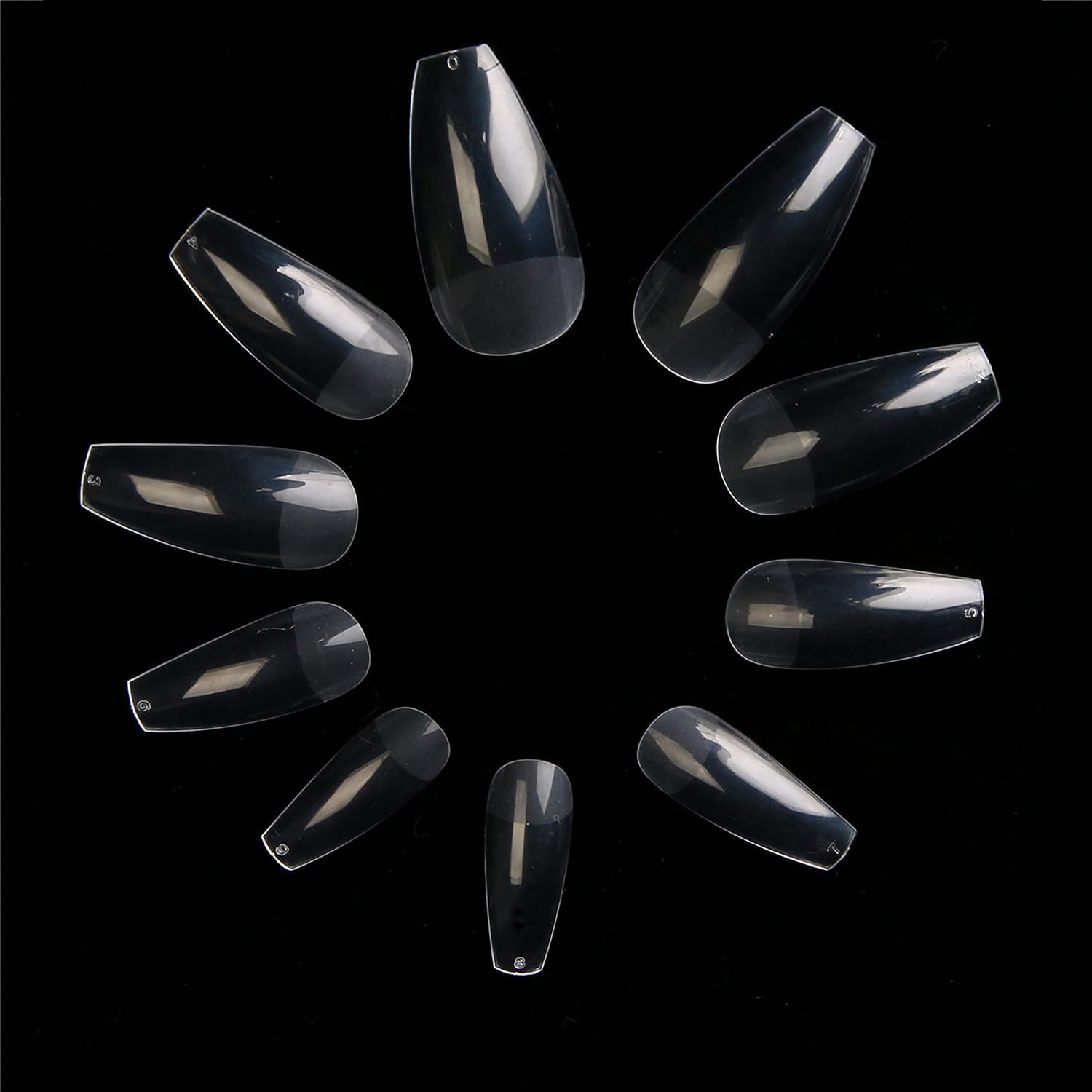 Amazon Com Coffin Nails 600pcs Clear Ballerina Fake Nails Full Cover Long Nail Tips 10 Sizes By E Evebyra Beauty Personal Care Amazon Com Coffin Nails 600pcs Clear Ballerina Fake Nails Full Cover Long Nail Tips 10 Sizes By E Evebyra Beauty Personal Care