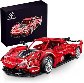 Mesiondy Sports Car Building Blocks Toys Boys or Adults Kits，1:10 MOC Building Set Raceing Car Model,Super Cars for Boys Age 12+（2369Pcs）