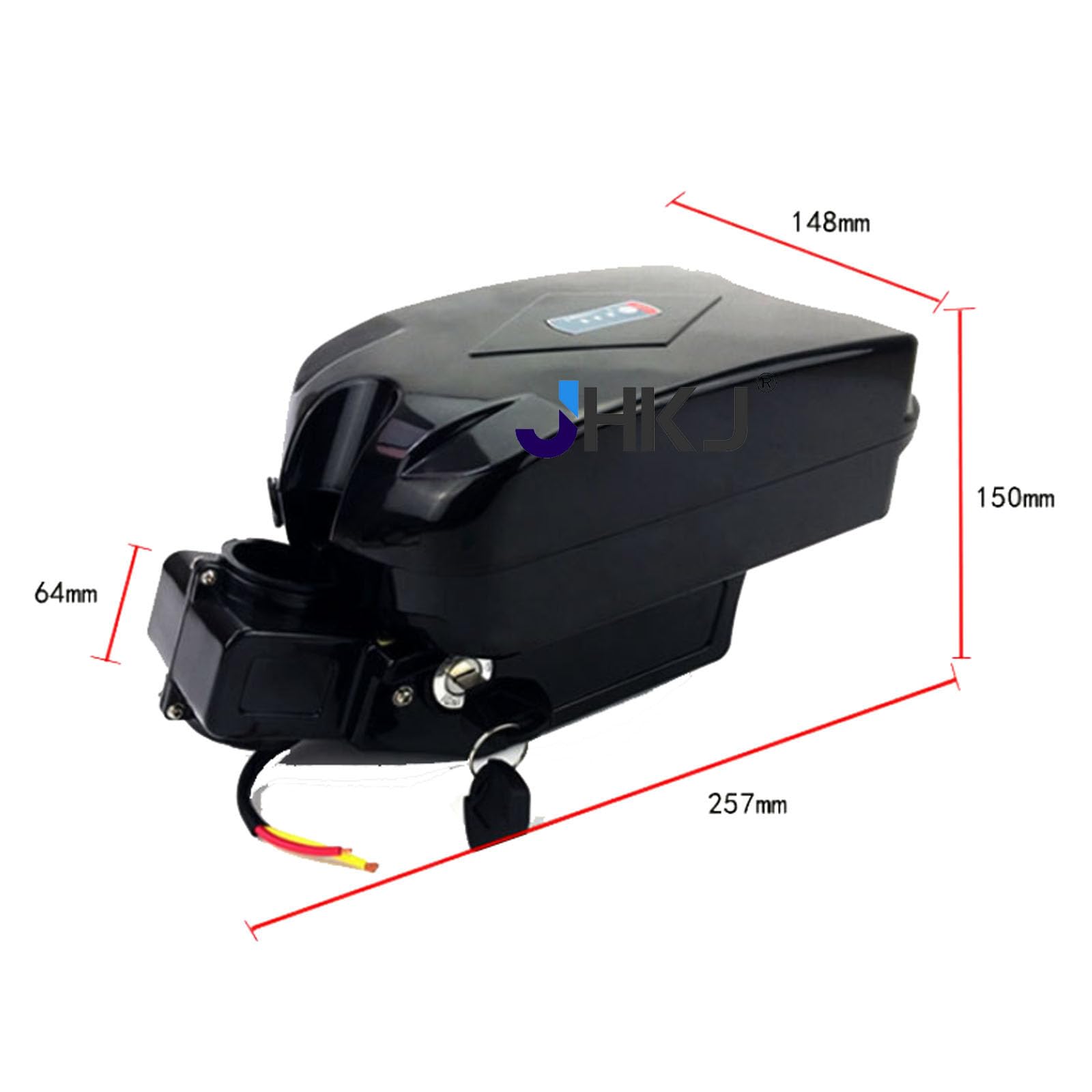 Akumulator litowy 24V Akumulator litowo-jonowy 36V Akumulator w kształcie żaby 48V z ładowarką Akumulator sztycy siodełka 24V/36V/48V do zestawów silnikowych 250W-850W