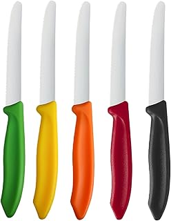 ステーキカッター - 滑り止め加工 軽量 ステンレス製 鋸歯刃 5点セット | 肉切断ステーキカッターセット - レストラン 食事準備 家族団らん ピクニック 午後の紅茶 宴会向け