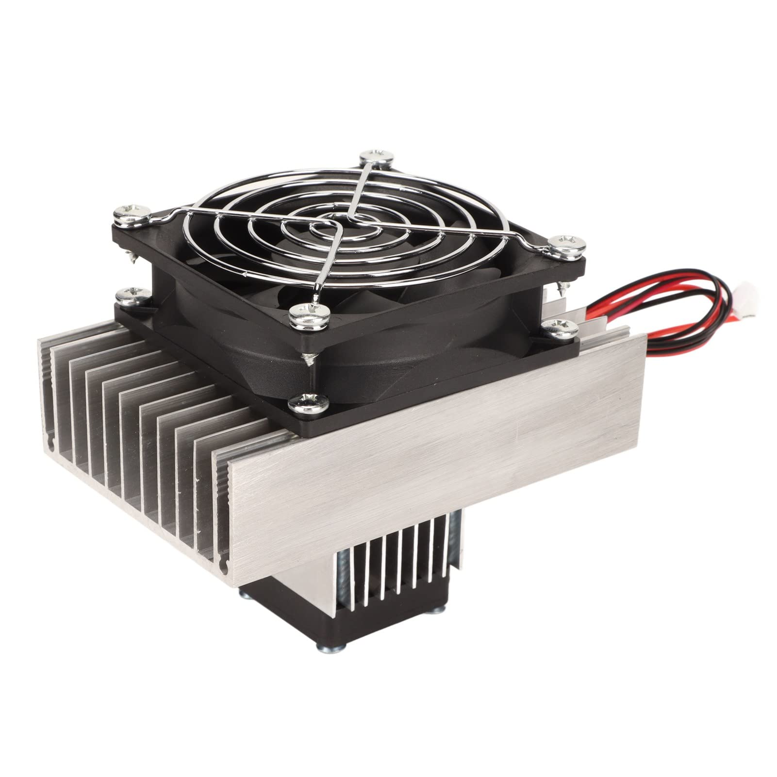 Thermoelektrisches Kühlsystem, Großflächiger Kühlblock für Schnelles Abkühlen, Geräuscharmer Halbleiterkühler-DIY-Bausatz mit Lüfterkühlung für -Klimaanlage 12 V