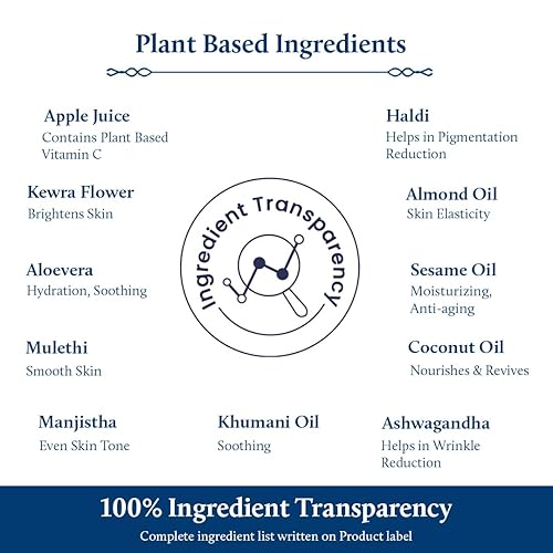 Miniatura 4 de Blue Nectar Crema facial de vitamina C a base de plantas para piel brillante, crema eliminadora de círculos oscuros con manzana verde y aceite de