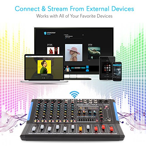 8Channel Bluetooth Studio Audio Mixer DJ Sound Controller Interface