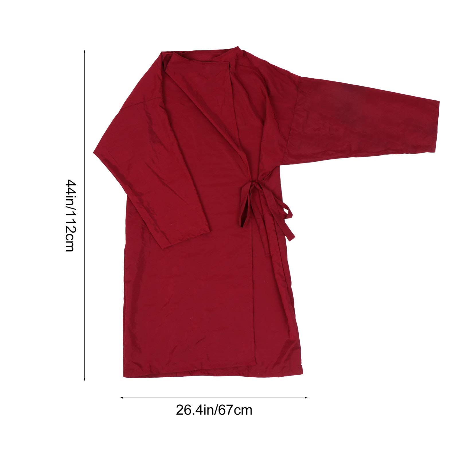 Capa de Peluquería Roja Ajustable para Cliente, Capa Profesional de Salón para Corte y Tinte, Tejido de Secado Rápido Adecuado para Spa y Uso Doméstico