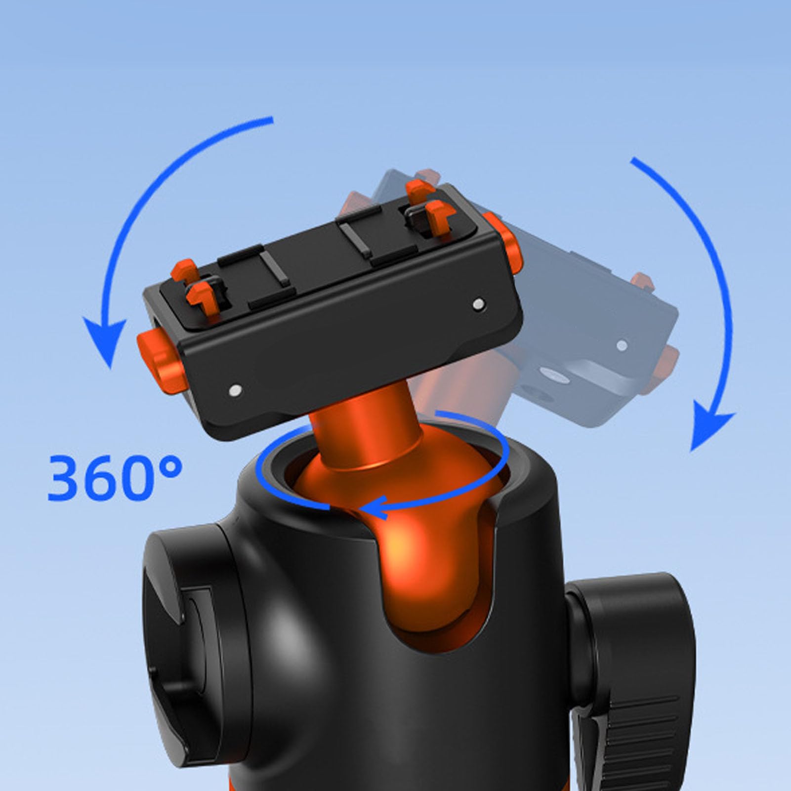 Asta Selfie per Fotocamera con Supporto Magnetico, Treppiede con Asta di Prolunga 140 Cm 55 Pollici Pieghevole Supporto in Lega di Alluminio con Rotazione a 360° con Testa a