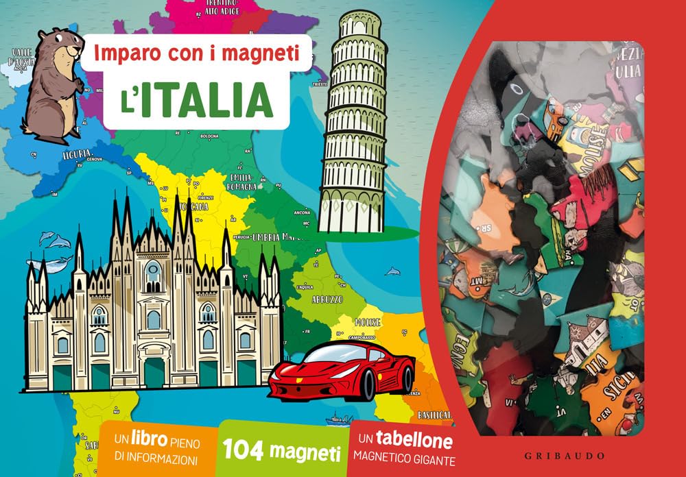 L'italia. Imparo Con I Magneti. Con 104 Magneti. Con Tabellone Magnetico - 4