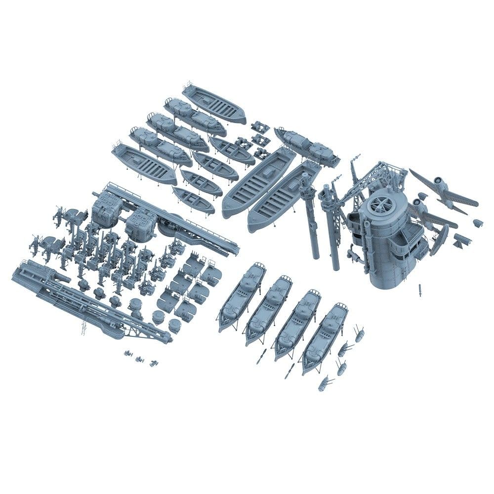 MRY-SFW Barco de batalla sin pintar 1/426 Modelo Upgrade Sets USS Arizona
