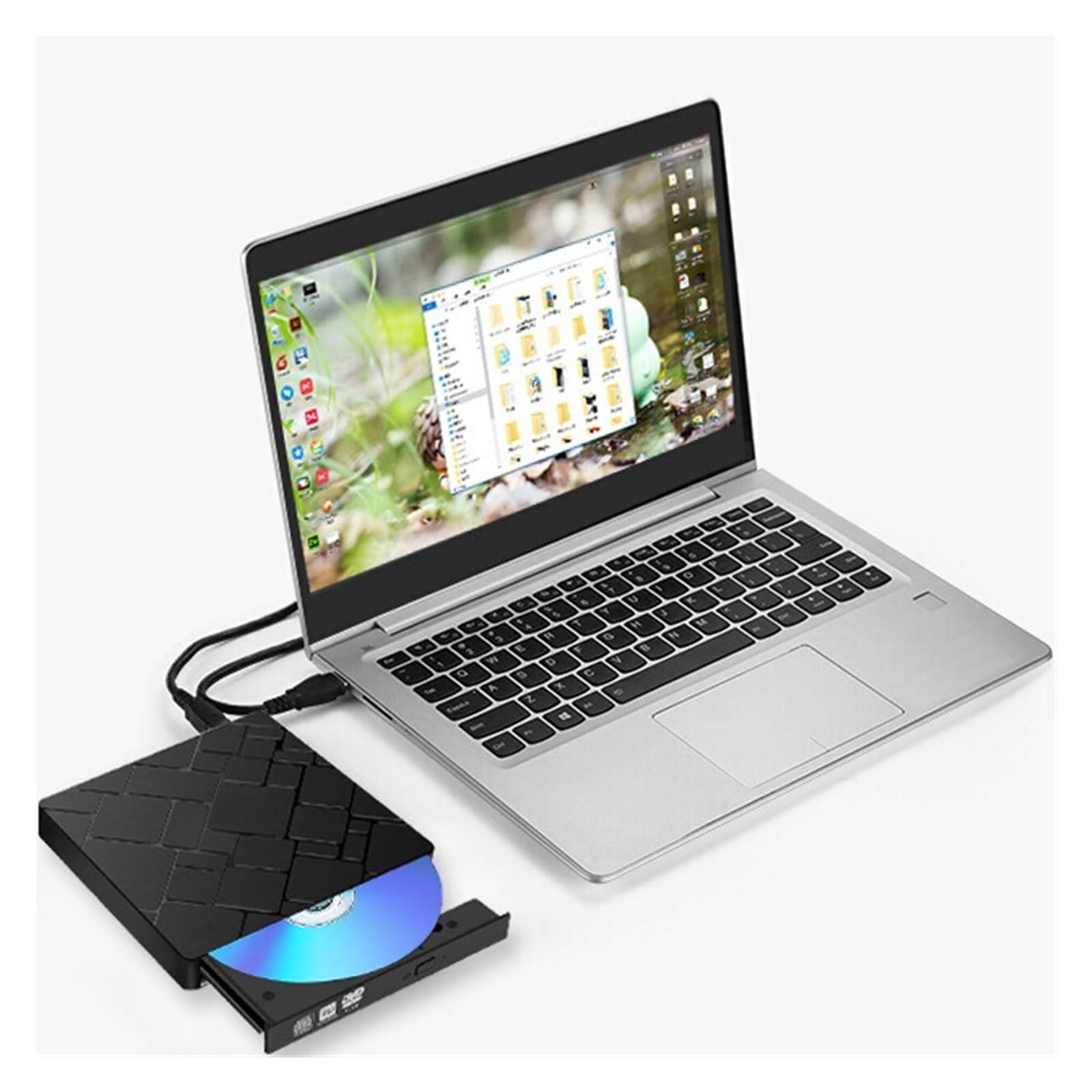 Zewnętrzny Napęd Optyczny TypeC+USB3.0, Przenośny Zewnętrzny Napęd Nagrywarki DVD Port Hdmi1080p