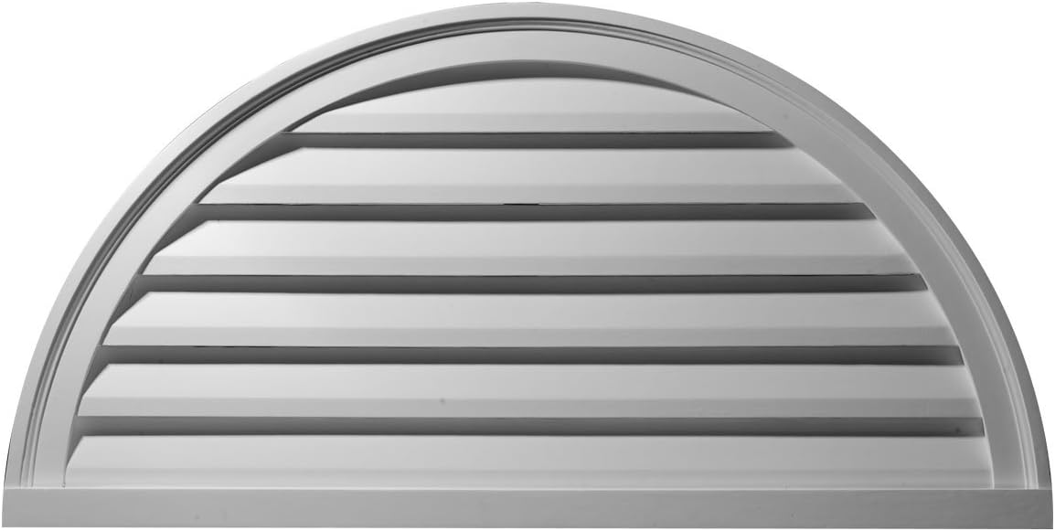 One-Day Sale: Up to 70% Off Ekena Millwork GVHR60F Half Round Louver, Functional Urethane Gable Vents, 60W x 30H x 1 1/4P, Primed Up To 40% OFF Ekena Millwork GVHR60F Half Round Louver, Functional Urethane Gable Vents, 60W x 30H x 1 1/4P, Primed