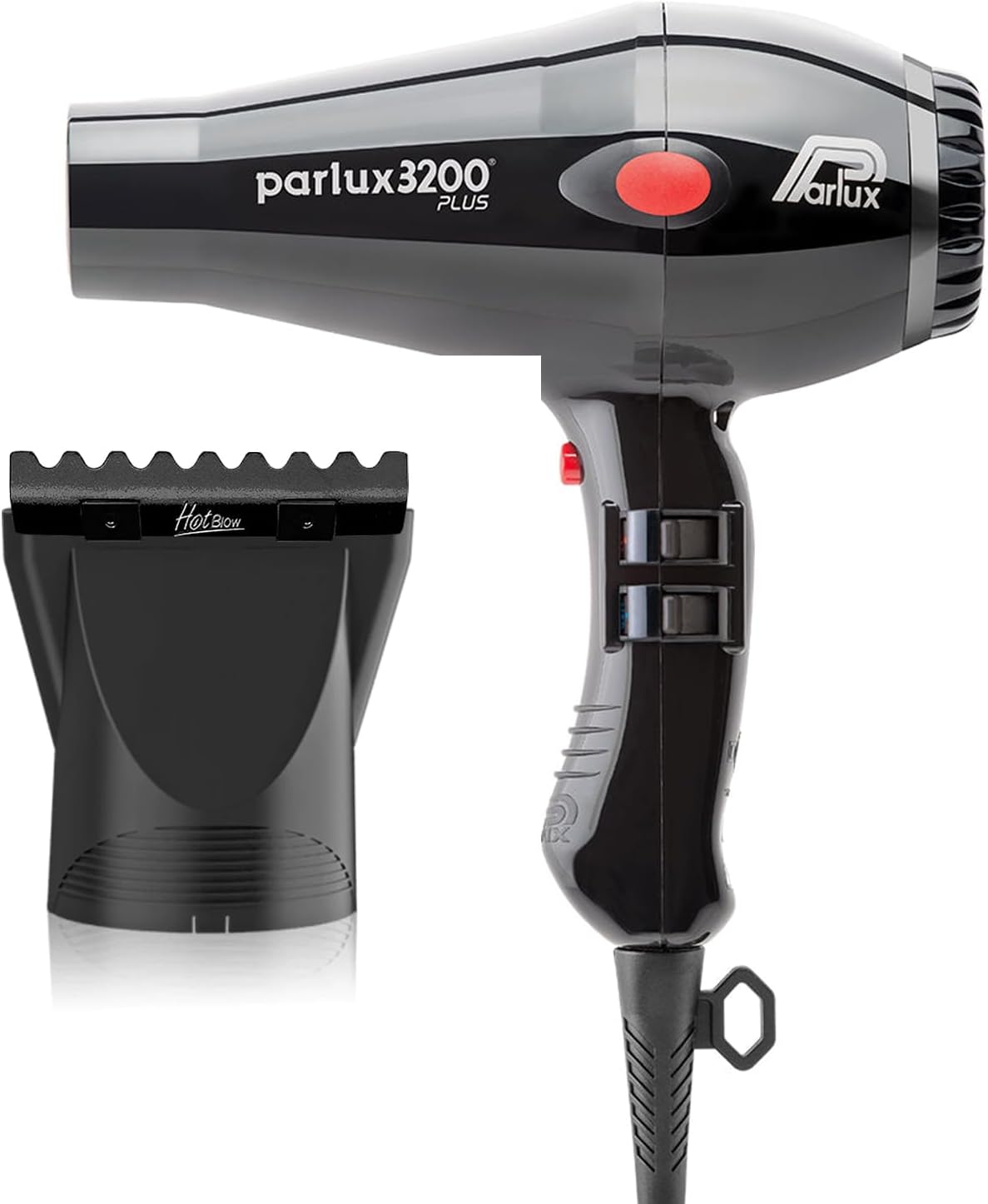 Parlux 3200 Plus Black Hair Dryer and M Hair Designs Hot