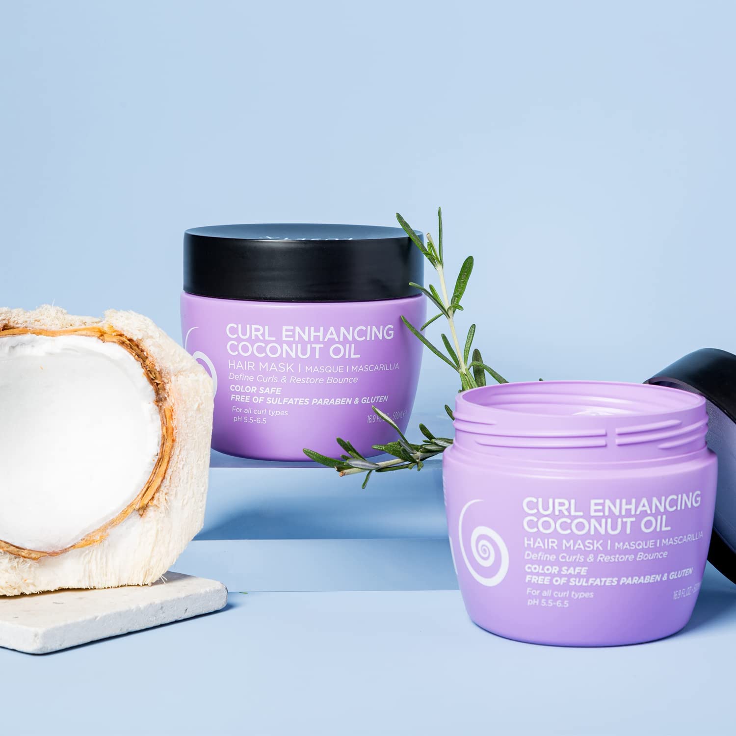 Luseta Curl Enhancing Shampoo and conditioner Set 2×16.9oz & Hair Oil & Hair Mask