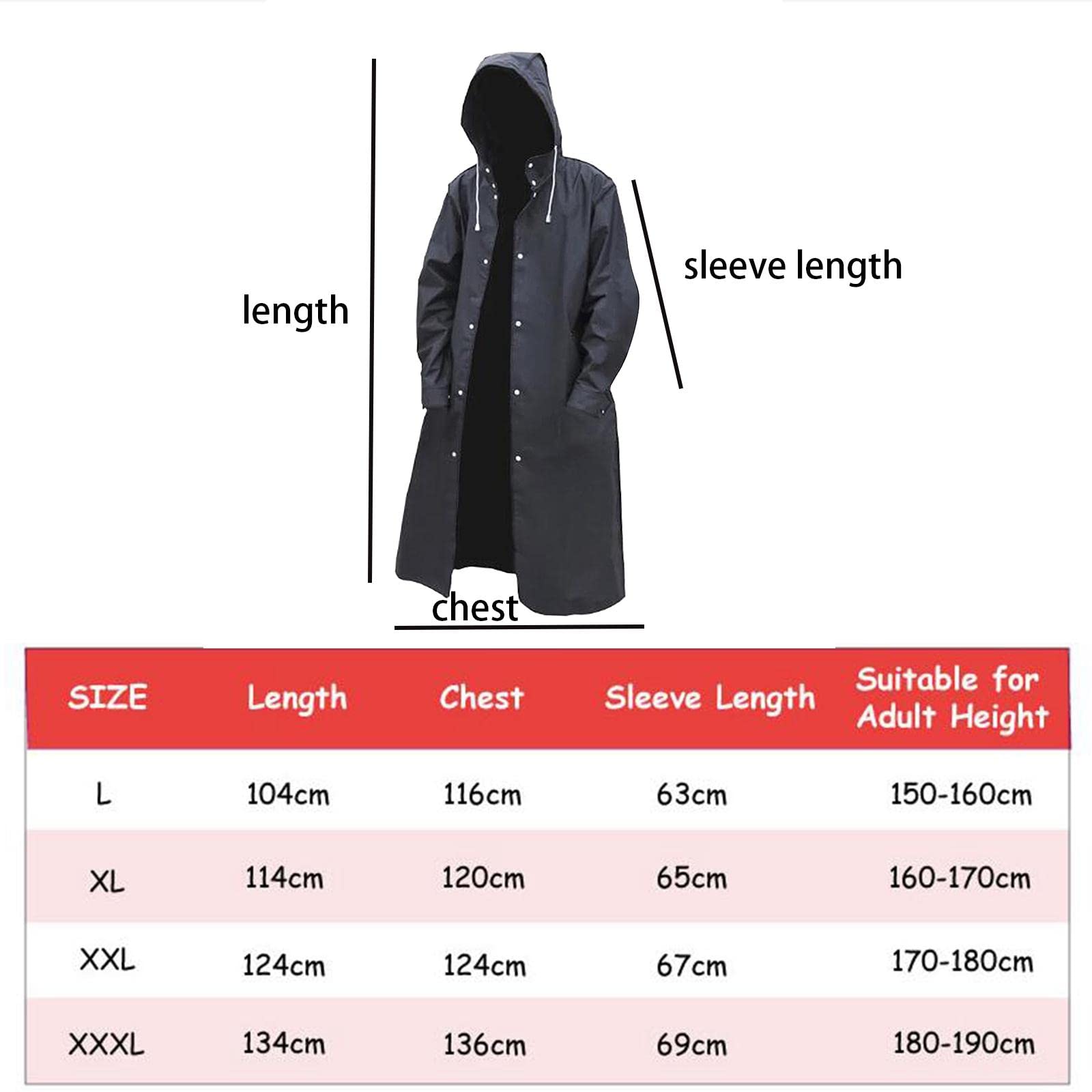 Poncho Réutilisable pour Hommes et Femmes, Séchage Rapide, Idéal pour La Randonnée et La Pluie.