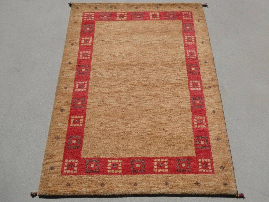 トライバルラグギャッベ絨毯 とてもファインウール アフガン絨毯