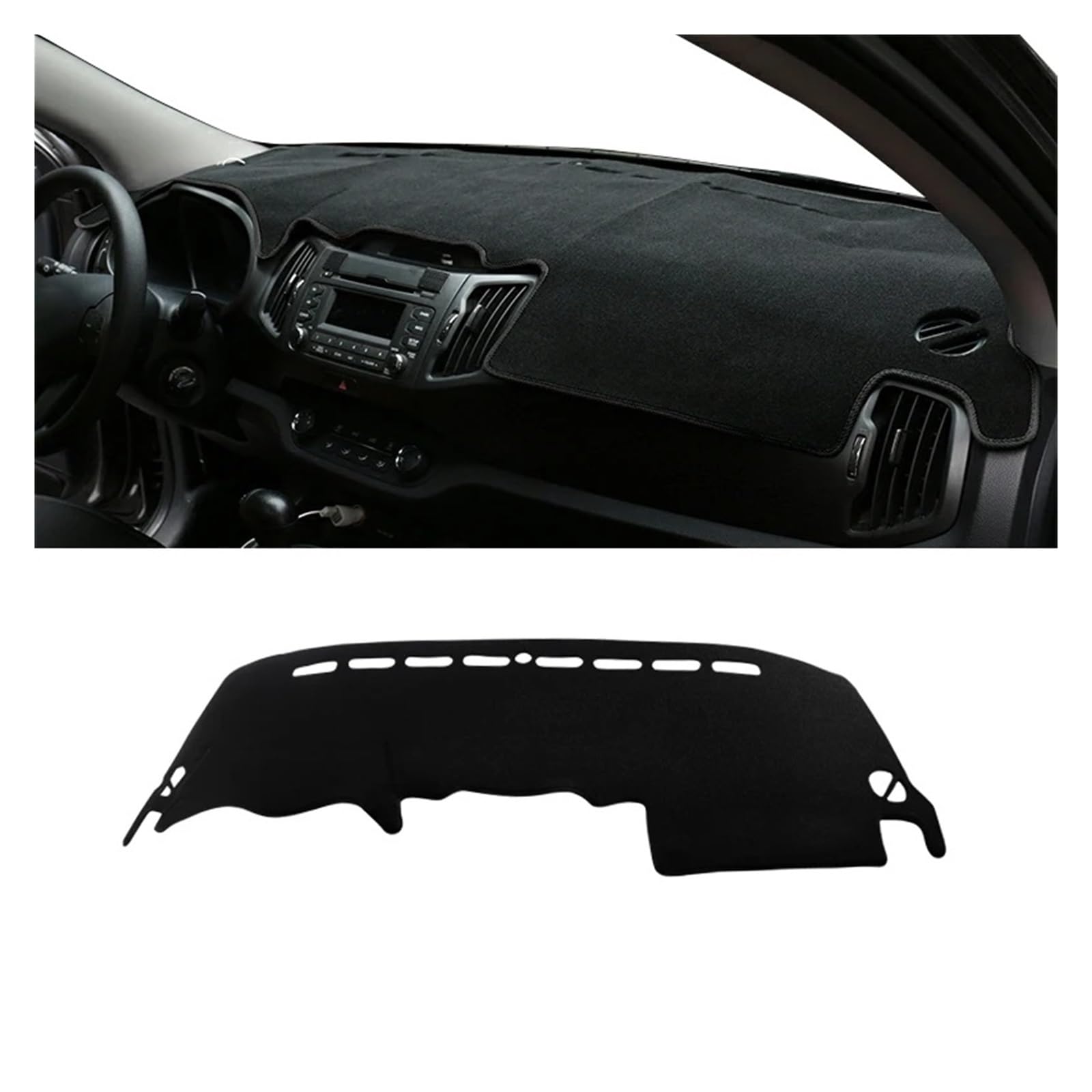 Custom Fit Dashboard Cover For Kia Sportage R 2011-2016 - Anti-Slip UV Protection Mat