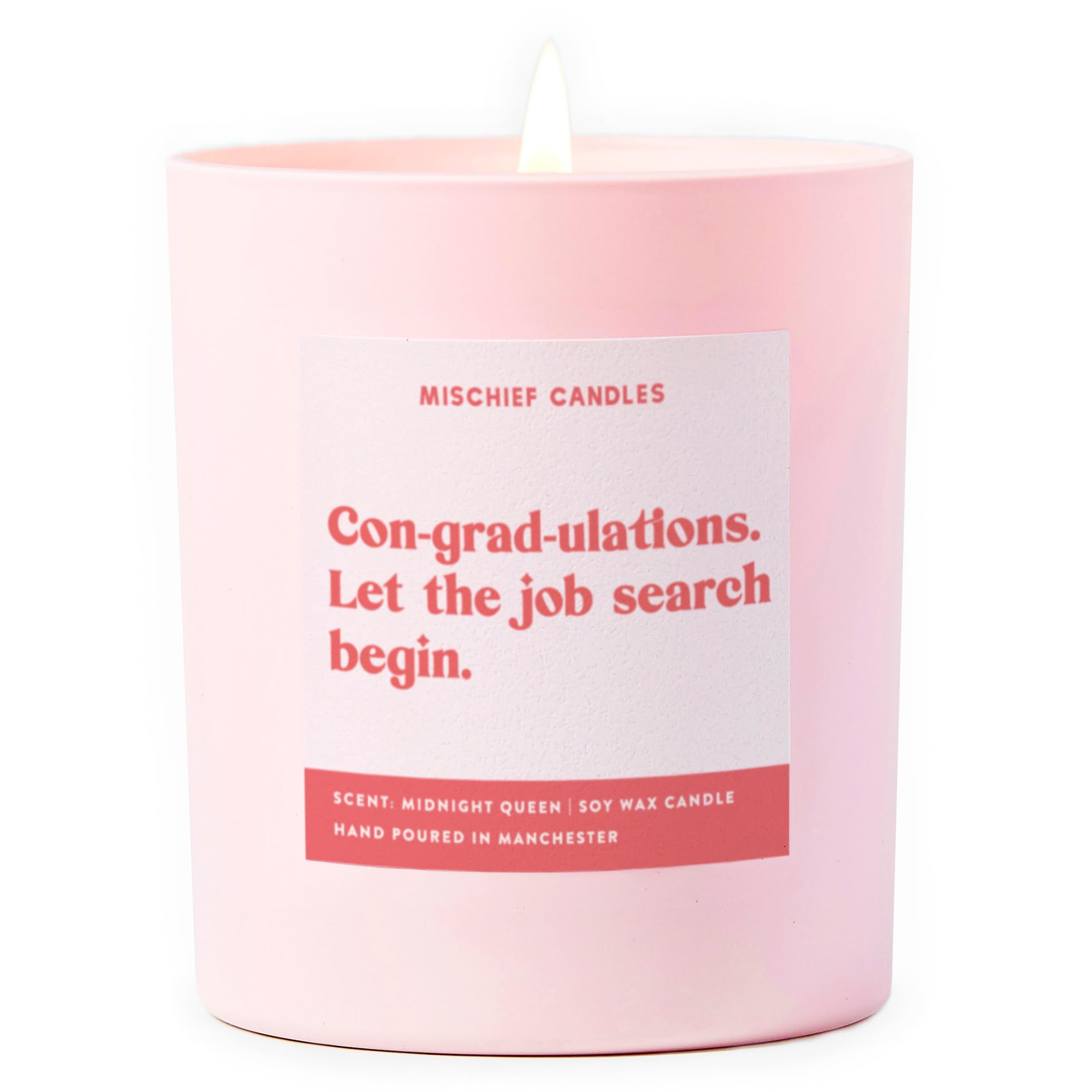 Graduation Gift β Funny Soy Candle, Vegan, Hand-Poured, 50 Hour Burn