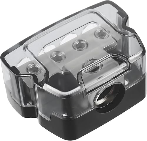 BOJACK Bloque de conexión de distribución de energía de 4 vías, entrada de calibre 1x024, salida de calibre 2x48, bloque de distribución de energía