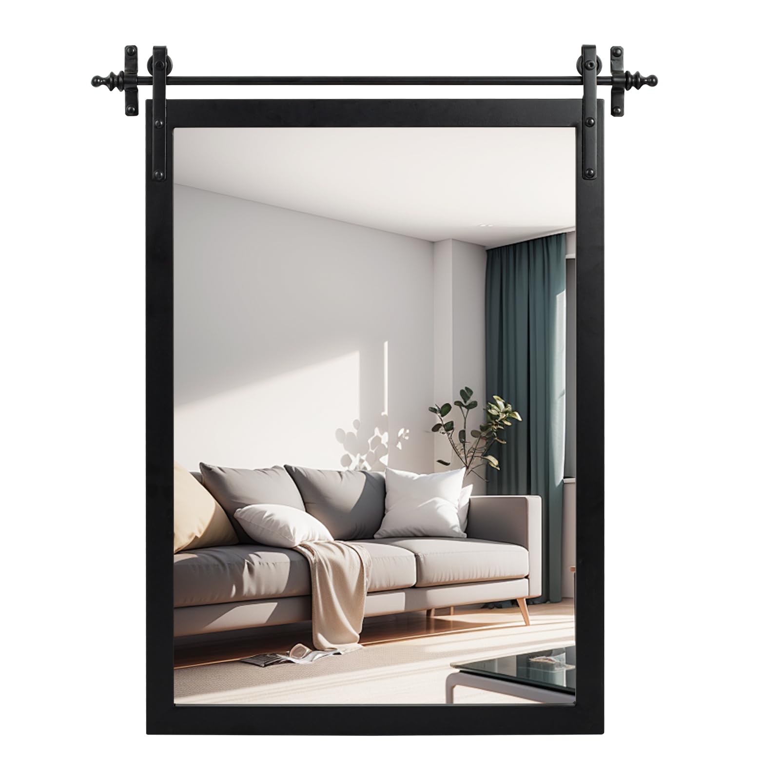 鏡 LADDER MIRROR Natural / IDEE Stahl + Band