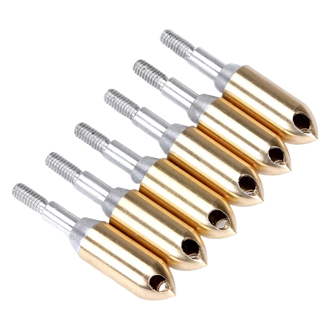 Conseils de Pointe de flèche, têtes de tir à l'arc cuivré sifflet Arrowhead extérieur extérieur sifflonnez Arrow Broadhead 6pcs
