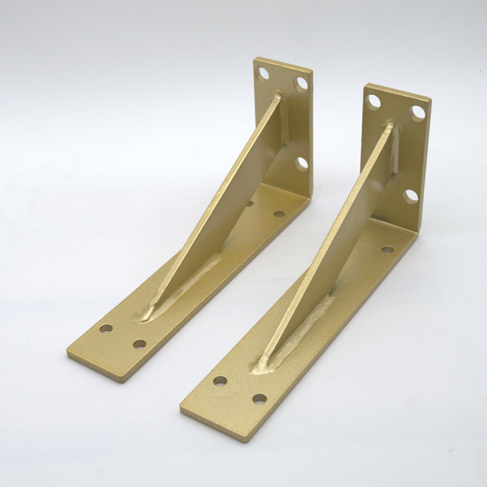 1 Piezas Soportes para Estantes Pesados de Pared,Escuadras para Estanterias Triangulares de 90 Grados Angular para Biblioteca,Sala de Estar,Dormitorio,con Tornillos (20cm x 10cm)