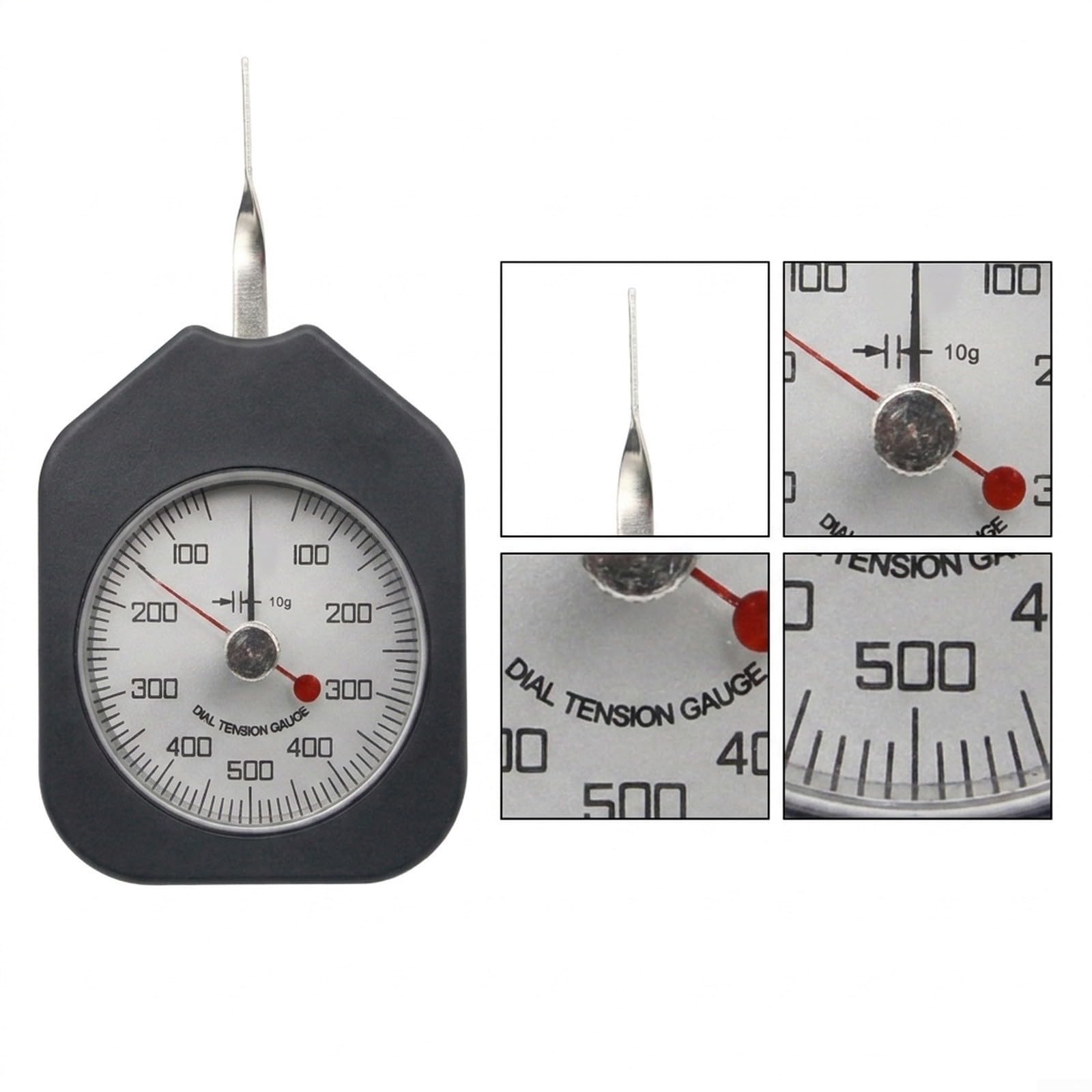 Misuratore di tensione di trazione, in plastica, 120 mm, leggero