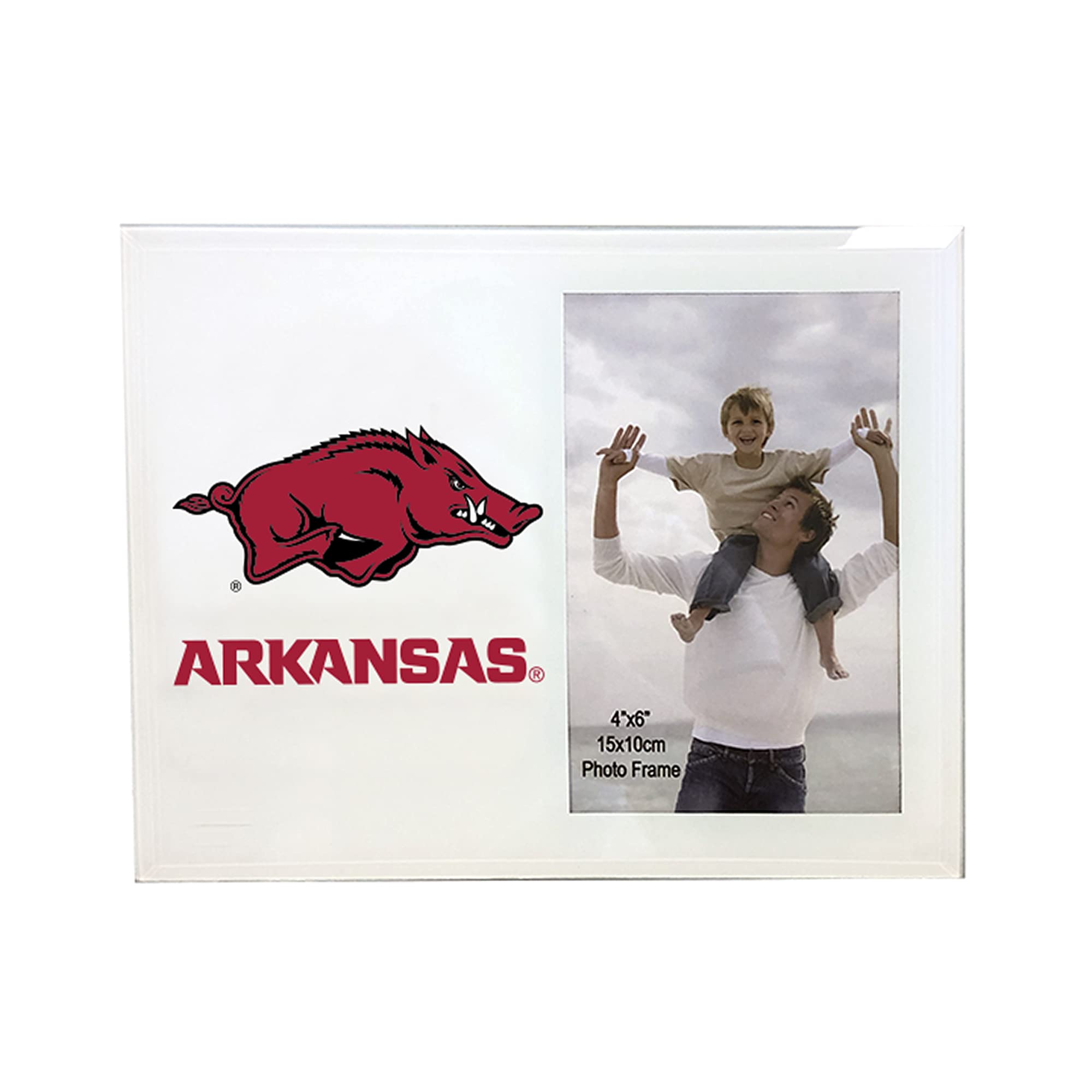 The Fanatic Group University of Arkansas 4 x 6 Glass Photo Frame