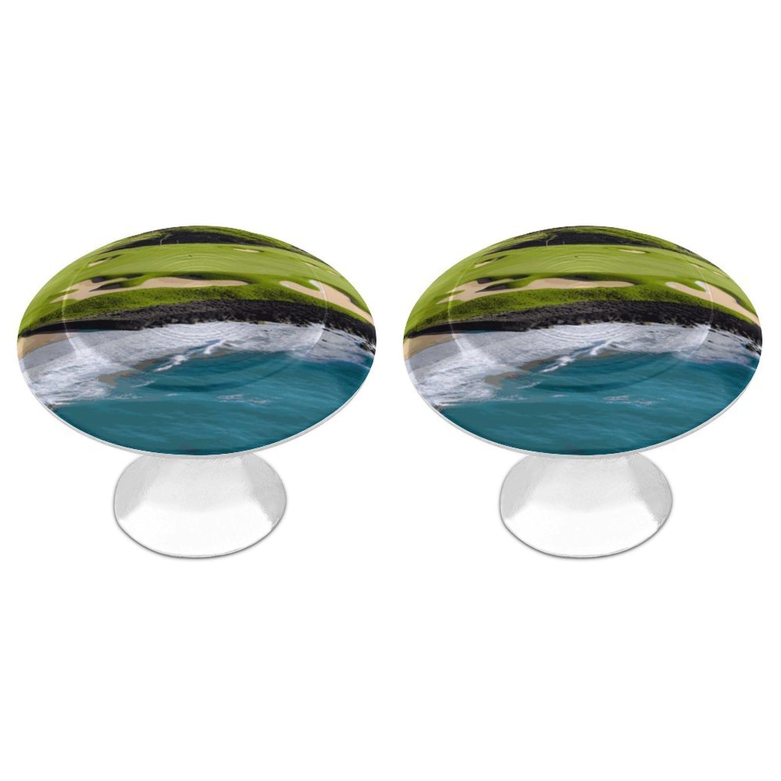 Btcowzrv Style Hawaii Beach Golf Course 2 Pack Cabinet Knobs Drawer Pulls