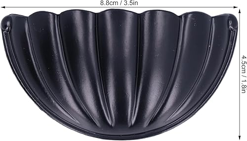 Miniatura 3 de Pomo de mango con tornillos de aleación de zinc con forma de media luna para armarios y armarios