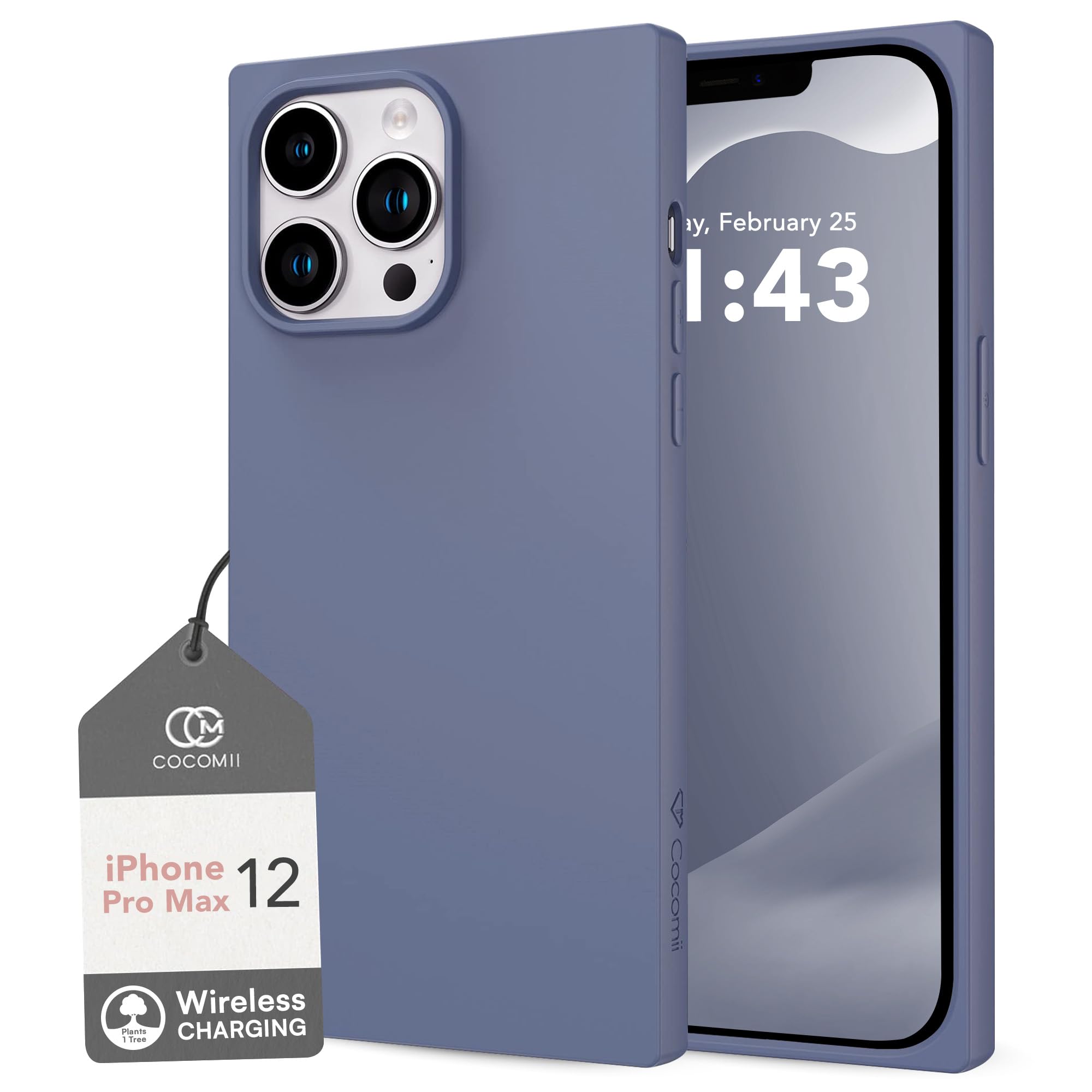 Coque carrée iPhone 12 Pro Max silicone souple anti-glisse - 7