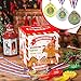 Watersay 67 Pcs Christmas Gingerbread House Competition Kit Gingerbread House Contest Voting Box 60 Ballot Cards 3 Award Ribbons 3 Gingerbread Medals for Gingerbread House Party Trophy Supplies