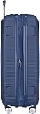 American Tourister Soundbox - Hard Shell Suitcase 77 cm Large - Trolley Suitcase with 4 Wheels, TSA Lock, Expandable & Light - 97/110 L - Blue (Midnight Navy) - 6