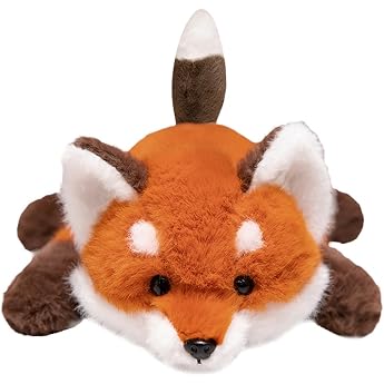 champracer Fox Plush Toy Cushion Plush Cuddly Toy for Kids Super Soft 45cm Fox Stuffed Toy Birthday Gift
