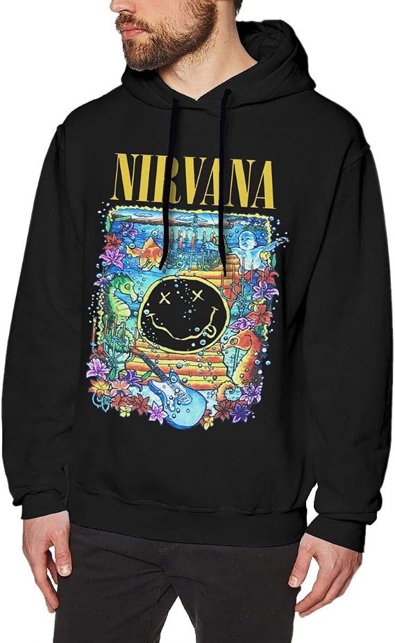hyjhytj con Cappuccio da Uomo 9441 Nirvana Smiley Under The Sea Felpa per  Esterno : Amazon.it: Abbigliamento