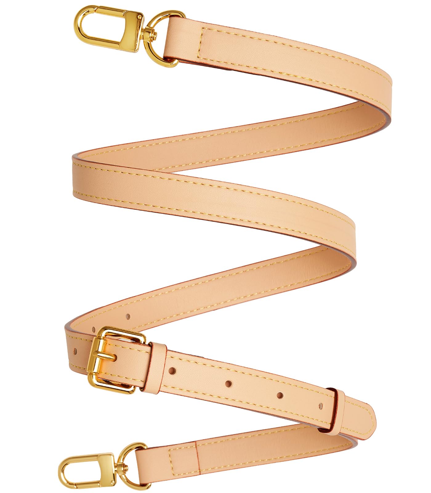 YAZHIMI Vachetta Leather purse strap Genuine Leather Adjustable Replacement Strap for Shoulder Bag Handbag Purse