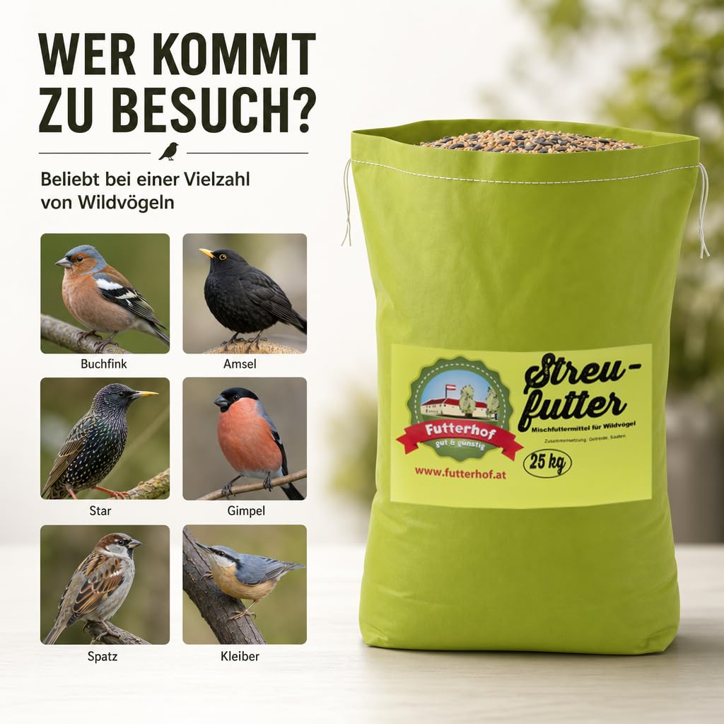 Futterhof Streufutter 25 kg Premium – hochwertige Mischung