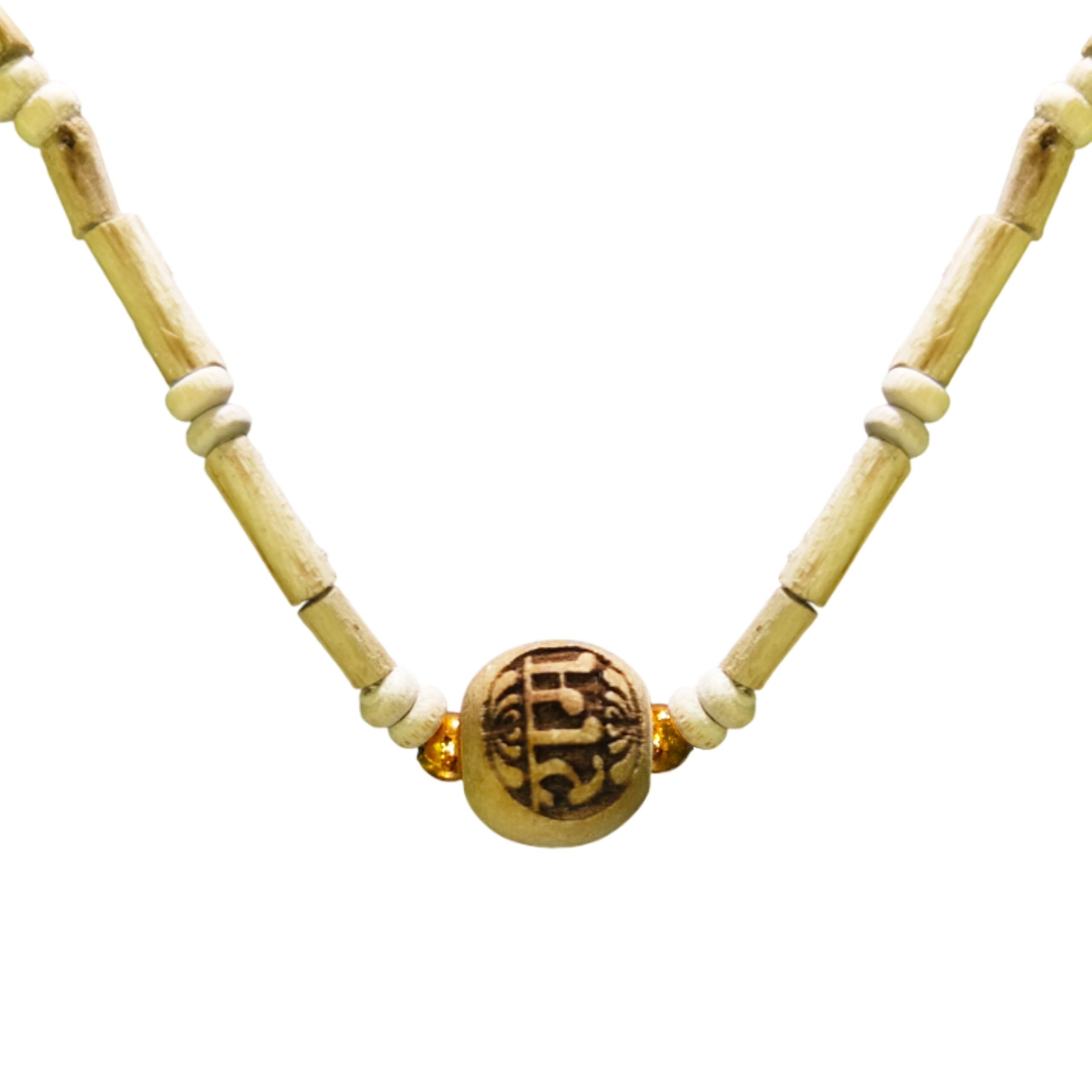 ARKAM Tulsi Kanthi Mala Ram Pendant/Natural Tulsi Maala Locket/Original Ram Tulasi Mala (Length: 18 inches)-picture-18