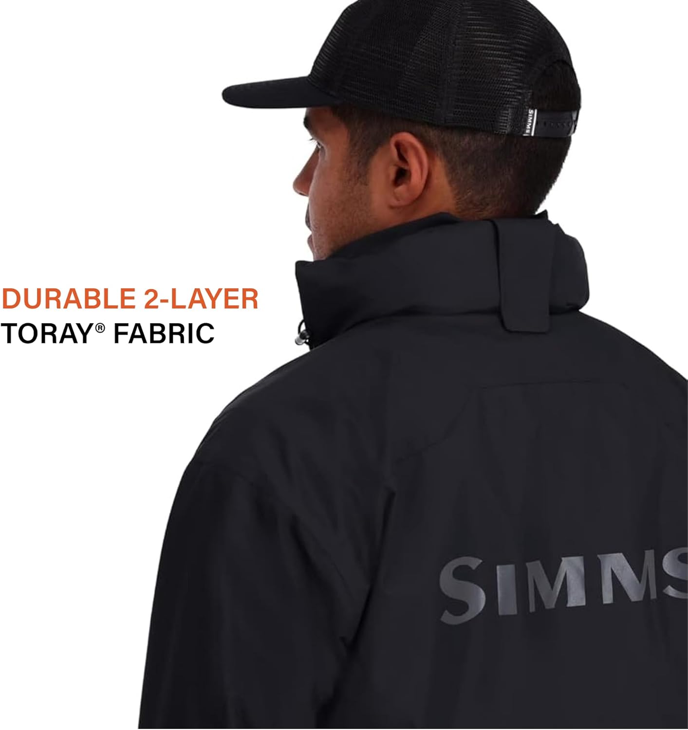 Simms Men's Challenger Waterproof Fishing Rain Coat, Angler's Essential for Wet Weather, Durable and Breathable Design - Image 4