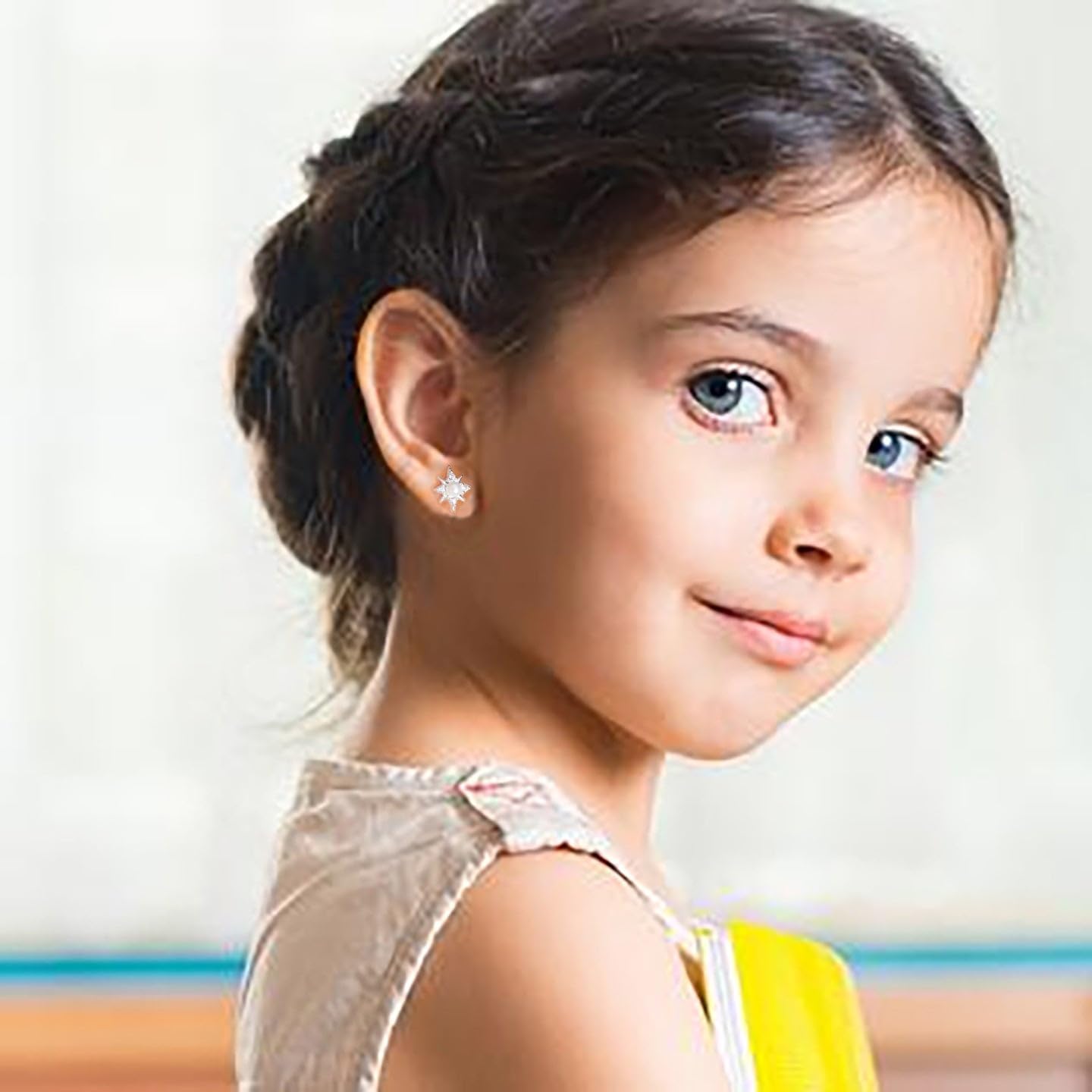 Daughter Gifts from Mom Dad • Gift for Adult Daughter • Daughter Birthday Card and Jewelry • Christmas Gifts for Women Teenage Girl • Pearl Starburst Earrings Silver